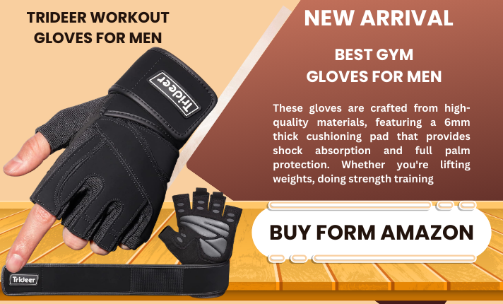 Trideer Workout Gloves for Men