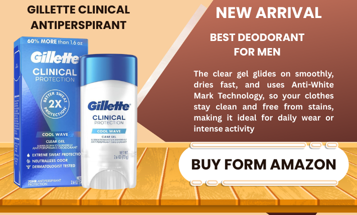 Gillette Clinical Antiperspirant – Clear Gel for Maximum Protection